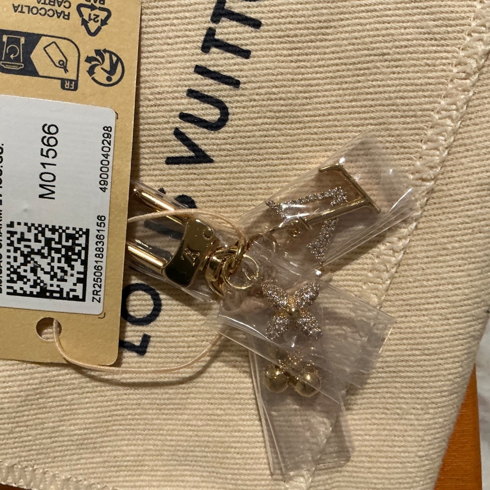 NWT Louis Vuitton Micro Bag Charm (Gold/Crystals) - Picture 14 of 16